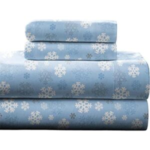 Pointehaven FlannelCKGSnowFlakes Juego de sábanas de_1