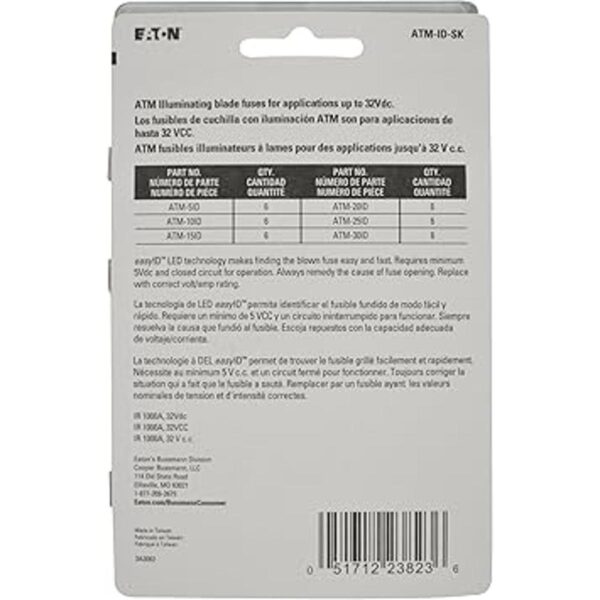 Bussmann ATMIDSK EasyID Kit surtido de fusibles 36 piezas_2