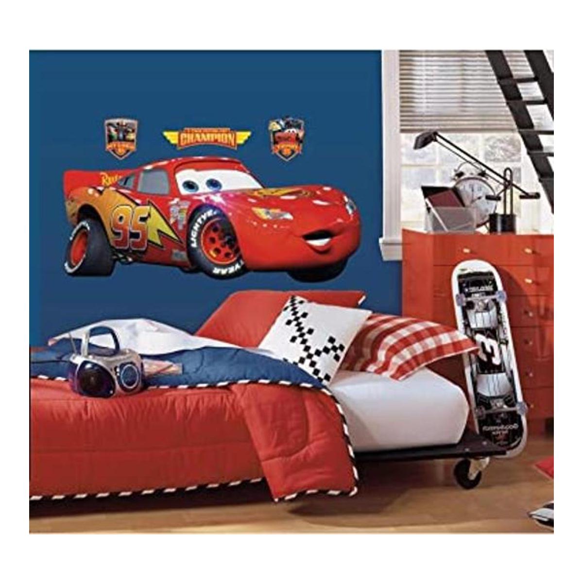 RoomMates Disney Pixar Cars Lightening Mcqueen Peel and