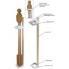 Set de puerta de seguridad para bebé con kit de montaje_3