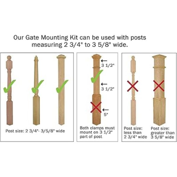 Set de puerta de seguridad para bebé con kit de montaje_2