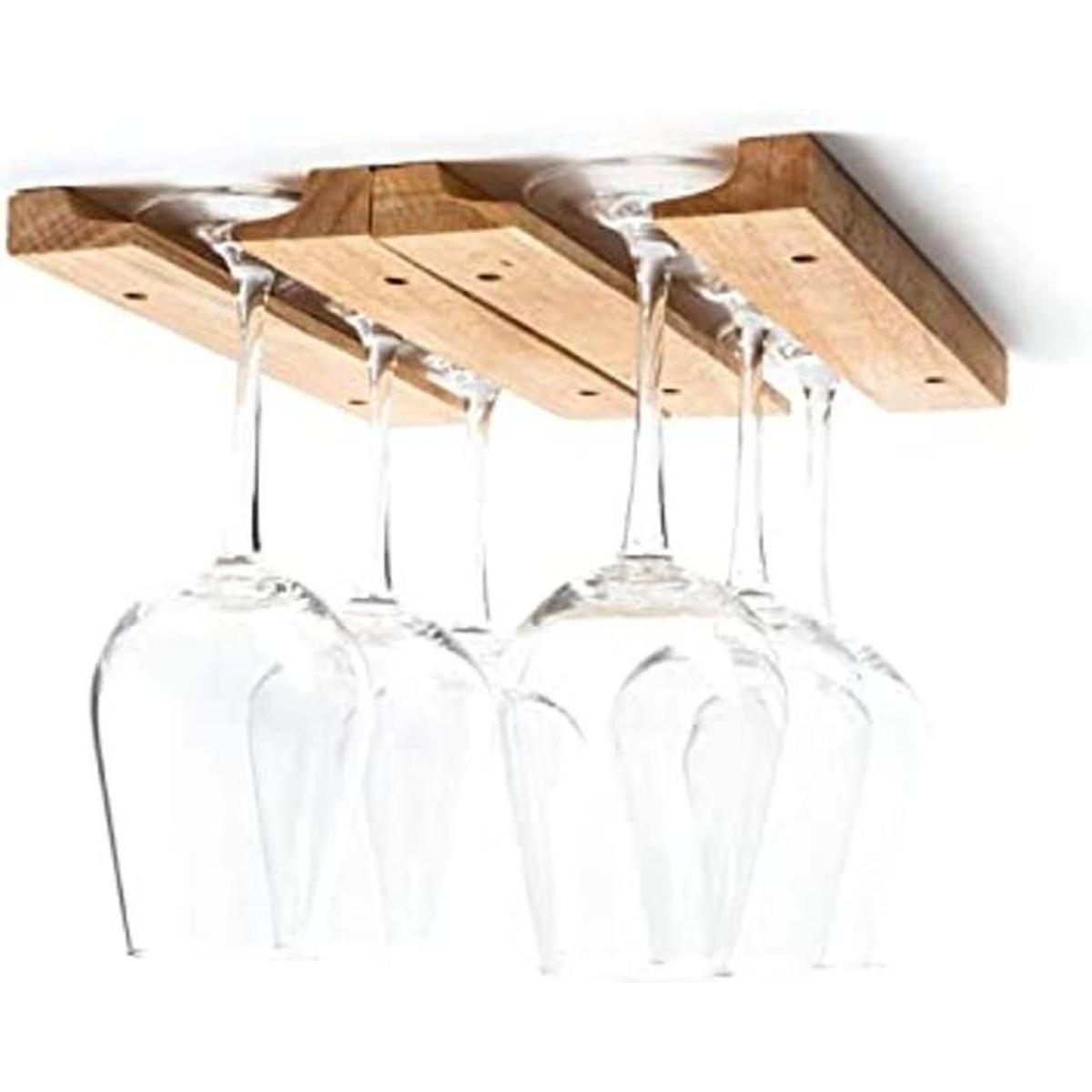 Fox Run Soporte para copas de vino. Vajilla Marrón