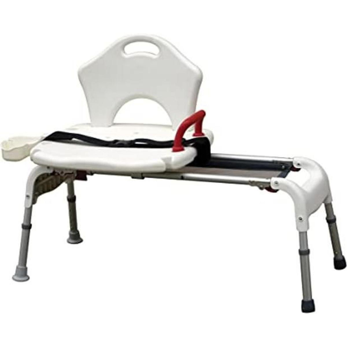 Banco plegable de Drive Medical universal y deslizante.
