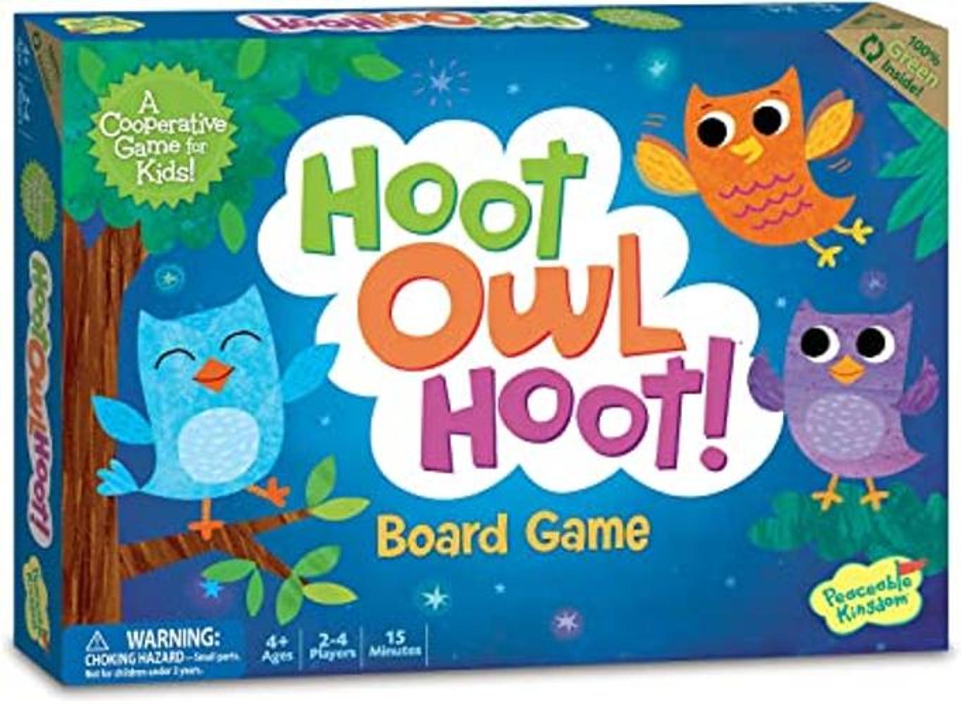 Juego de mesa cooperativo Hoot Owl Hoot de Peaceable