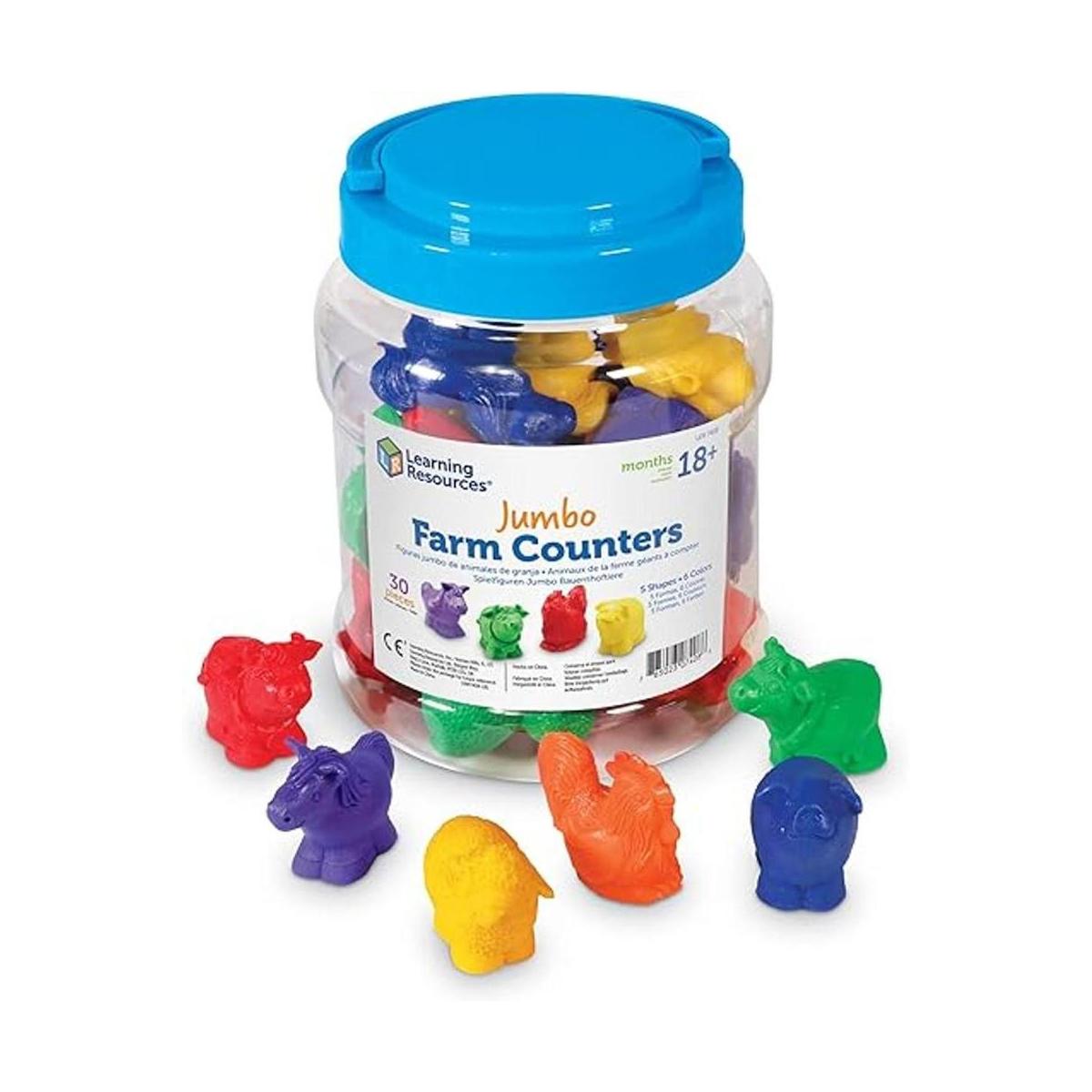 Learning Resources Contadores de granja jumbo 30 piezas