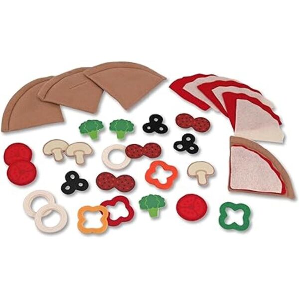 Juego de alimentos de fieltro de Melissa Doug mezclar y_5
