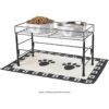 Juego de mesa de comedor elevada para mascotas