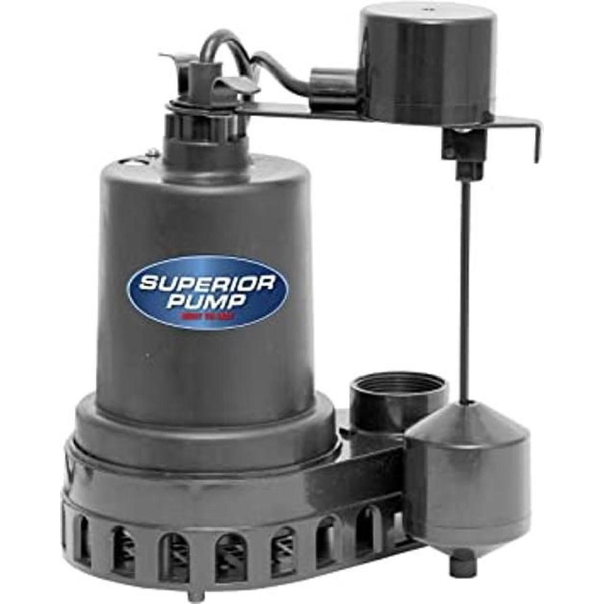 Superior Pump 92372 Bomba de sumidero de termoplástico con