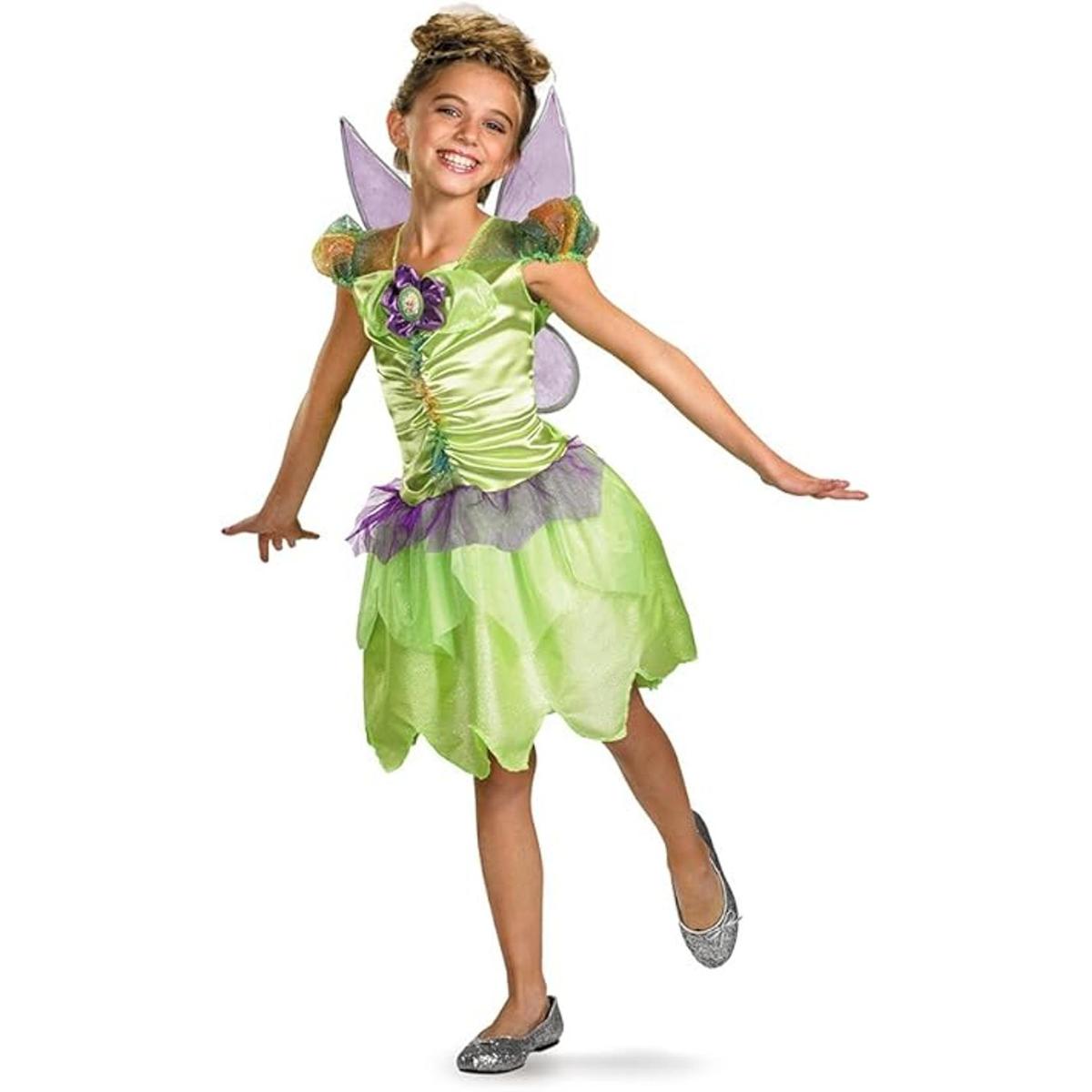 Disfraz clásico arcoíris de Campanita de Disney chica M
