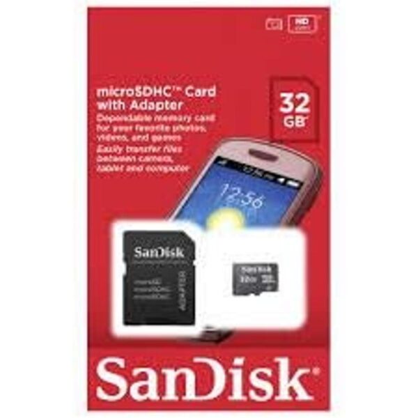SanDisk Tarjeta microSDHC de 32 GB con adaptador SD y_2