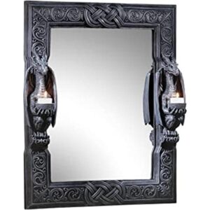 Espejo de Design Toscano marco con dragones centinelas_1