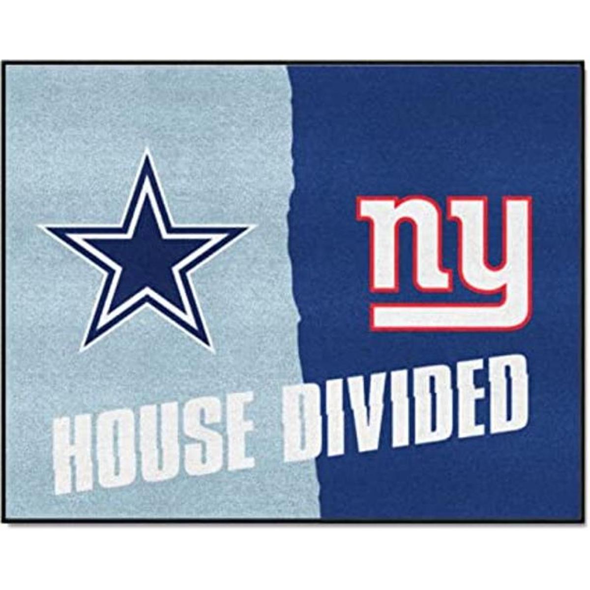 FANMATS 10308 NFL Cowboys Giants House Alfombra dividida