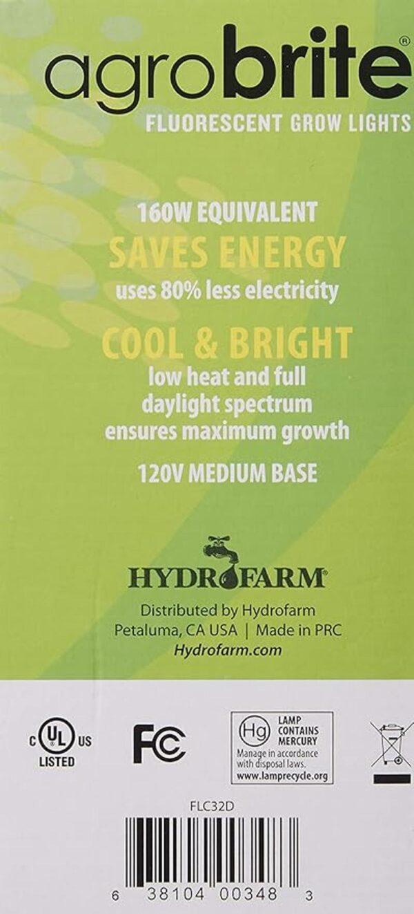 Hydrofarm Agrobrite FLC32D Compact Lámpara fluorescente_3