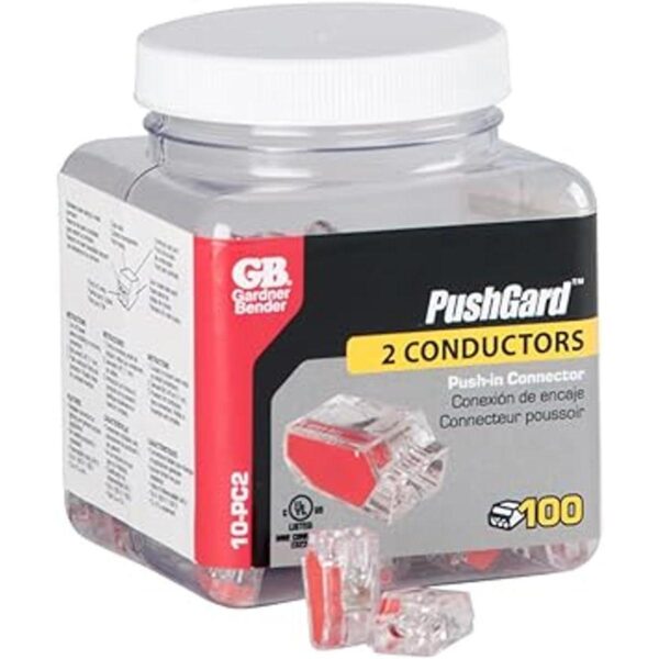 Gardner Bender Red 10PC2 PushGard Conectores de cable_2