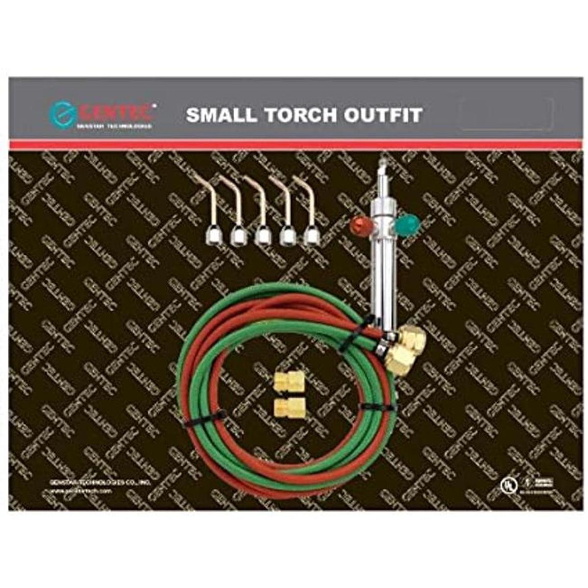 Gentec Kit básico de soplete pequeño de oxiacetileno