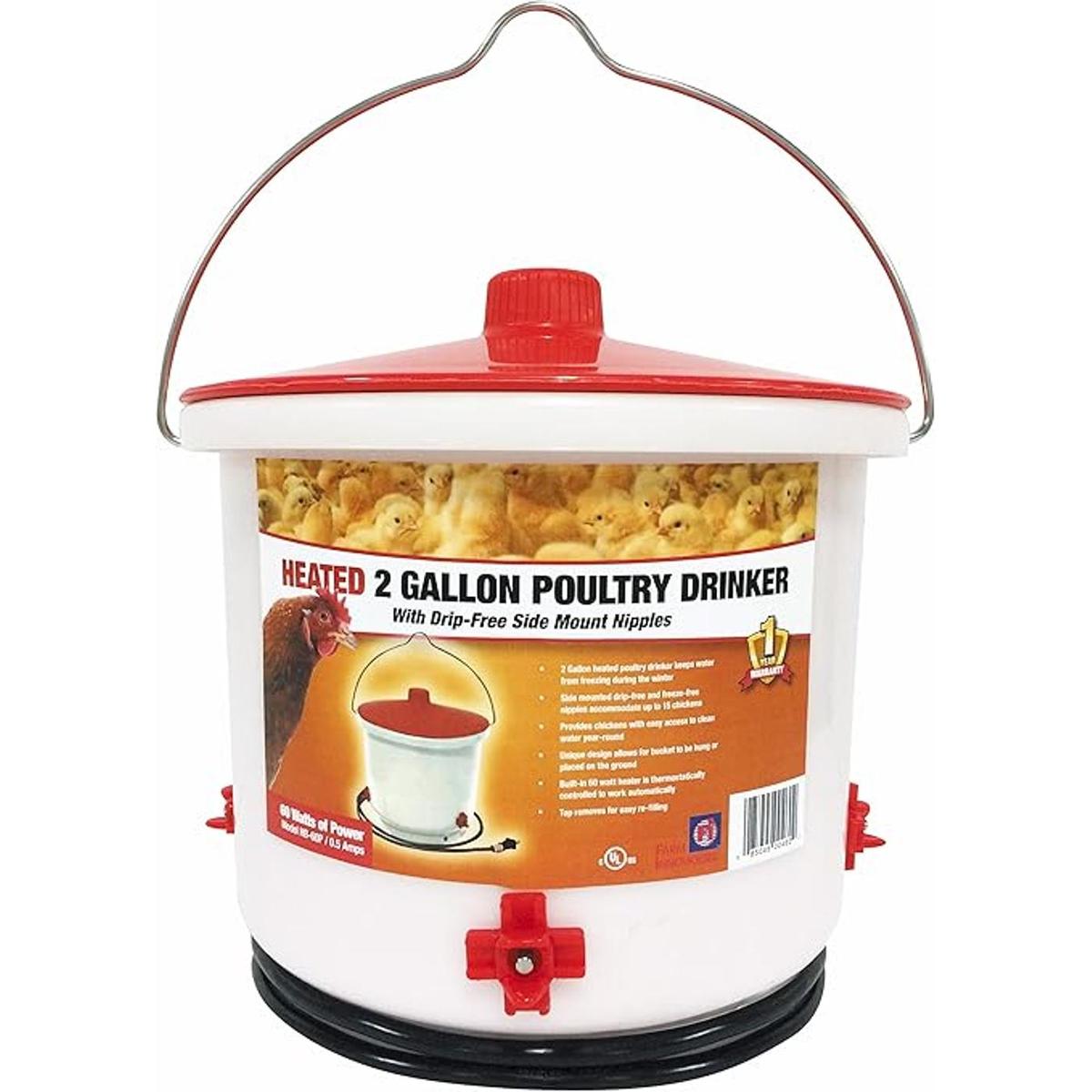 Farm Innovators HB60P Bebedor de aves de corral con