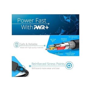 Pwr Cable de alimentación extra largo de 12 pies de pared_2