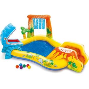 Tobogán de agua de dinosaurio Intex diversión para niños
