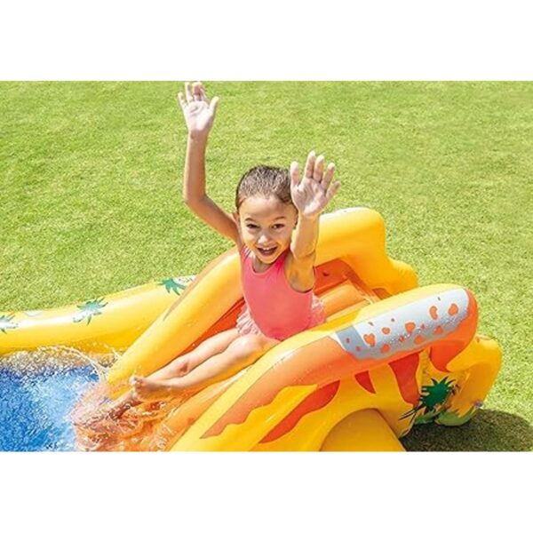 Tobogán de agua de dinosaurio Intex diversión para niños