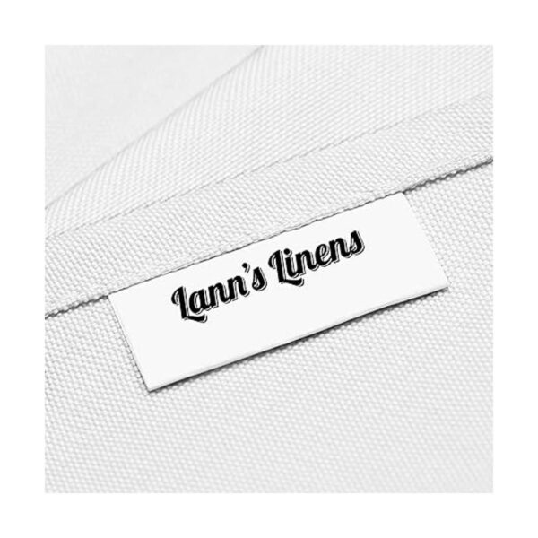Lanns Linens Mantel rectangular de tela de poliéster de_4
