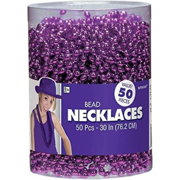 Collares ovalados de fiesta de cuentas 30 pulgadas_1