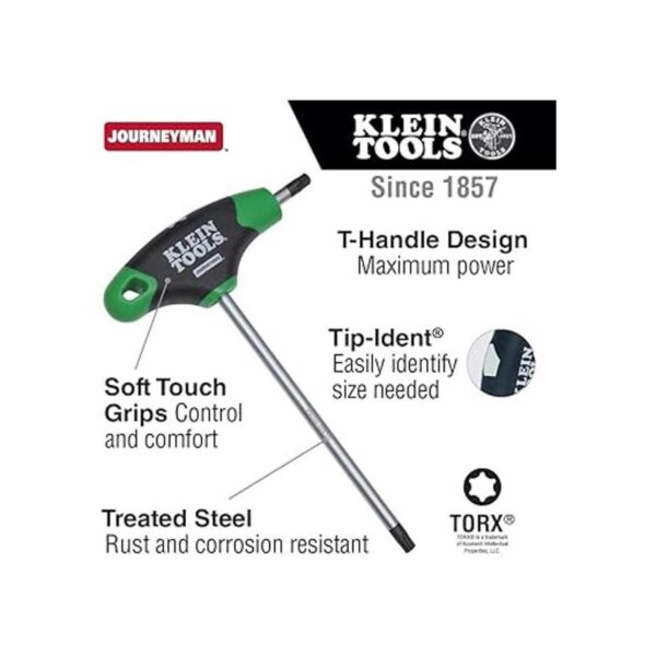 Klein Tools JTH6T27 T27 Torx Llave hexagonal con mango en_2