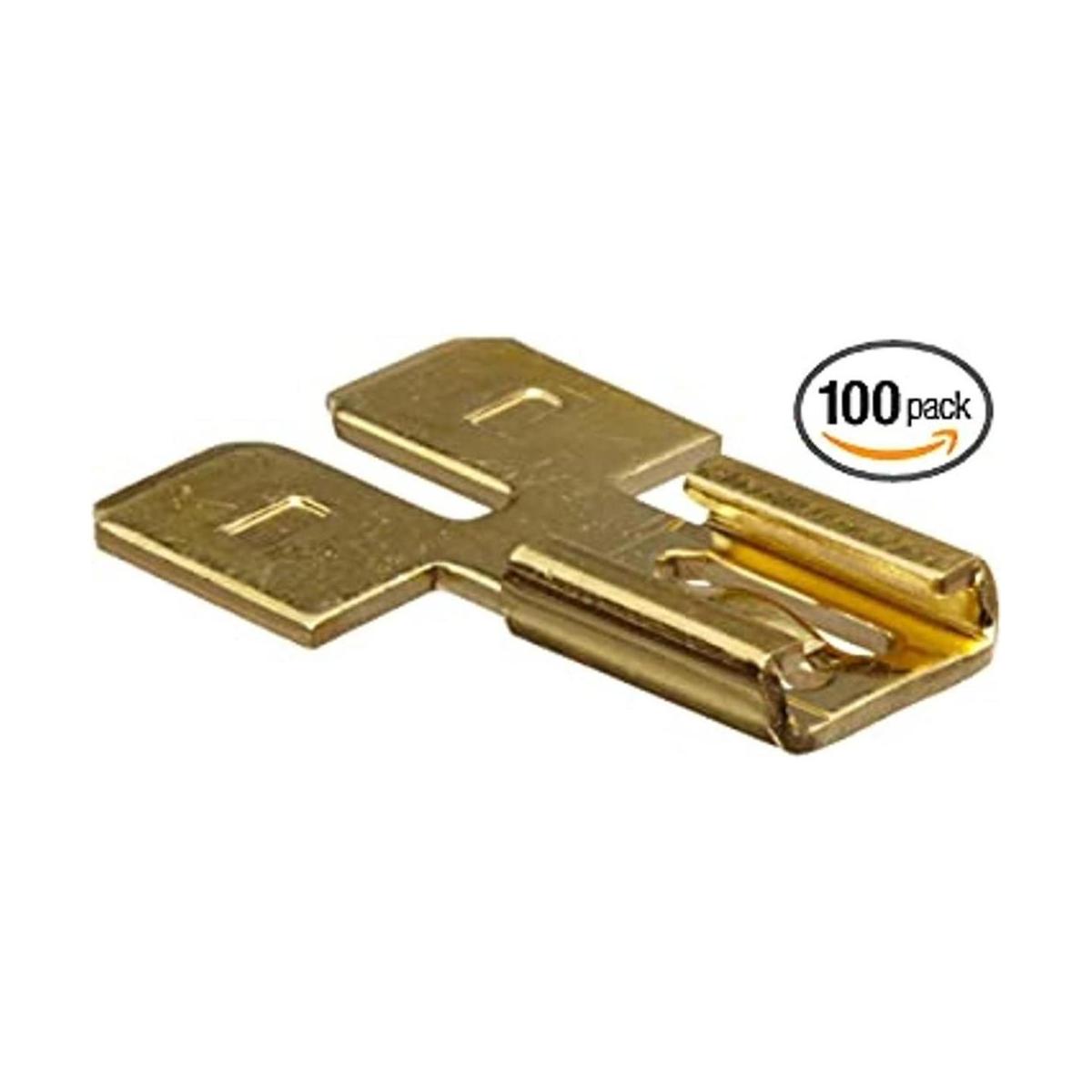 Morris Products 10712 Pestaña doble macho 100 unidades