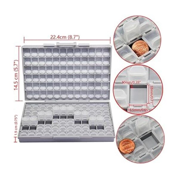 SMD SMT condensador de resistencia 1206 0805 0603 caja_5