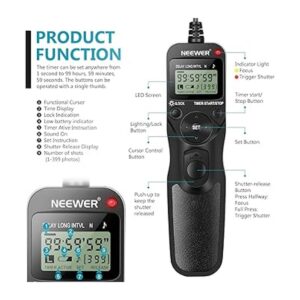 Neewer Disparador remoto con temporizador digital para_3