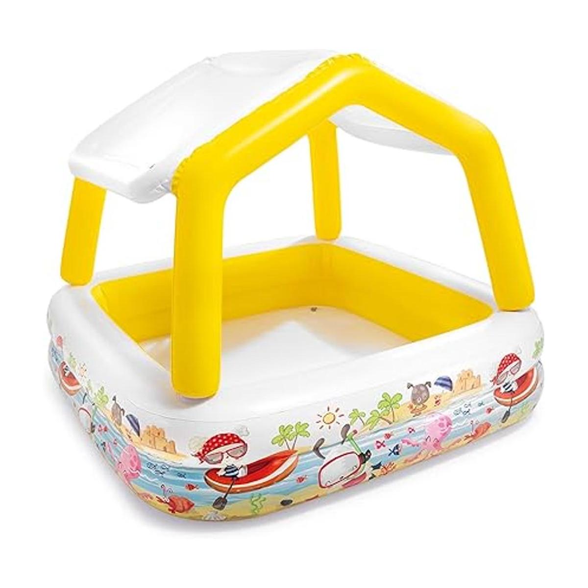 Piscina inflable Intex con sombra 62 x 62 x 48 pulgadas