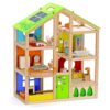 Casa de muñecas de madera All seasons amoblada con_1