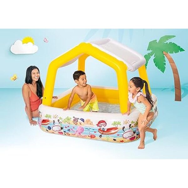 Piscina inflable Intex con sombra 62 x 62 x 48 pulgadas_4