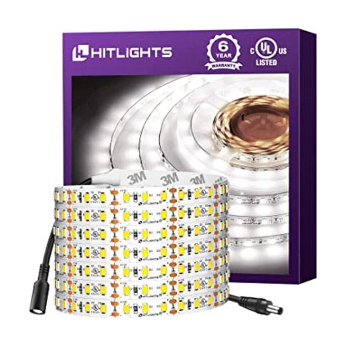 HitLights Tira de luces LED de color blanco frío con