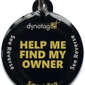 Dynotag Placa identificatoria inteligente redonda con_1