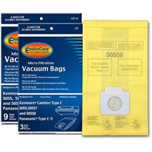 Bolsa de repuesto para Kenmore Canister tipo C. Compatible