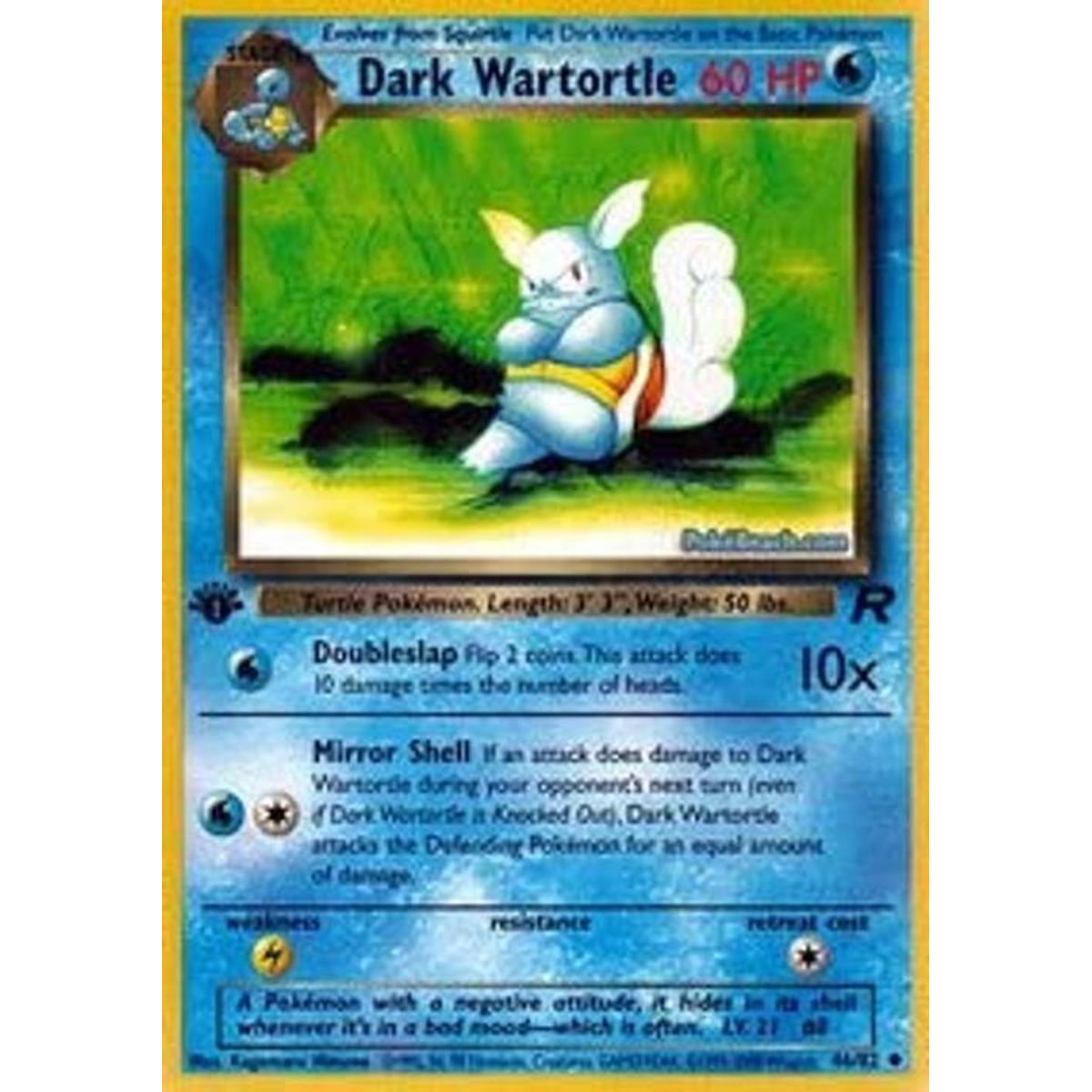 Pokemon Dark Wartortle 46 Team Rocket Juego de mesa
