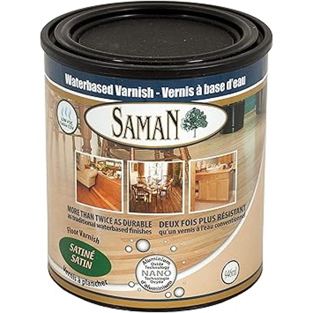 SamaN Barniz satinado a base de agua interior con óxido de