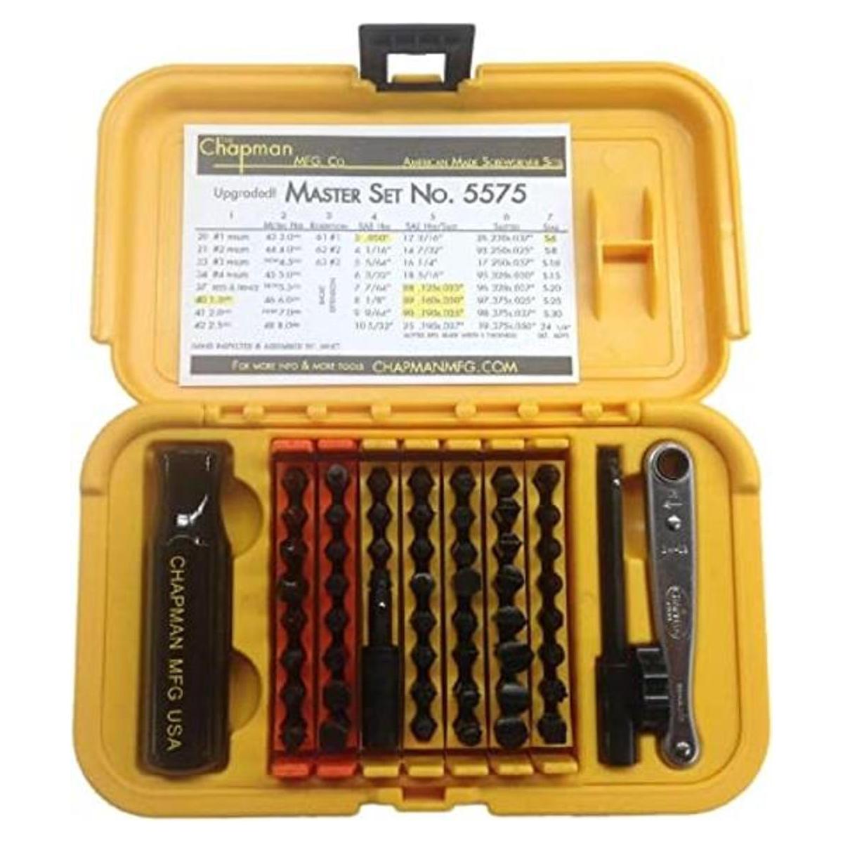 Chapman MFG 5575 Juego de destornilladores maestros