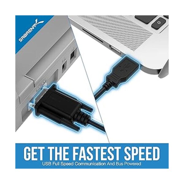 SABRENT Cable adaptador USB 2.0 a serie 9 pines DB9_3