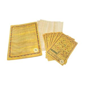 CraftsOfEgypt Juego de 10 papeles de papiro egipcios de 6_1