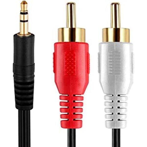 Cmple Cable de audio estéreo de 0.138 in a RCA cable de_1