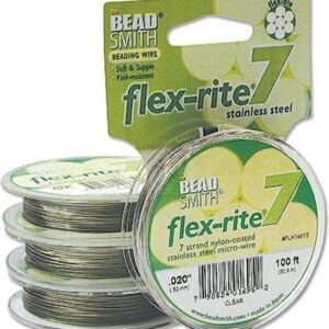 Clear Coat Flex Rite Alambre de cuerda de cuentas de_1