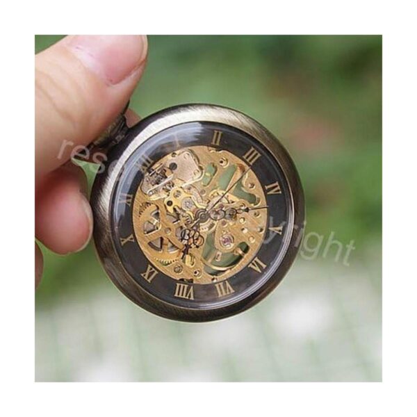 ShoppeWatch mano viento Esqueleto Mecánico Reloj de_3