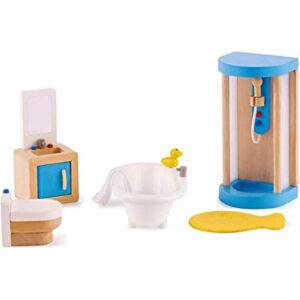 Hape Juego de muebles de madera para casa de muñecas