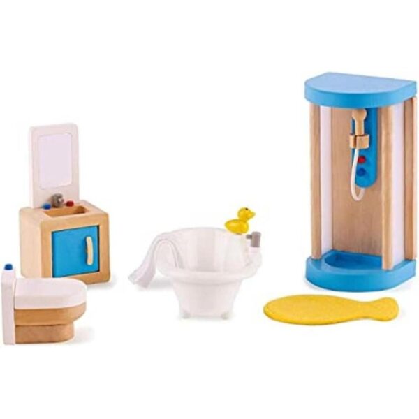 Hape Juego de muebles de madera para casa de muñecas