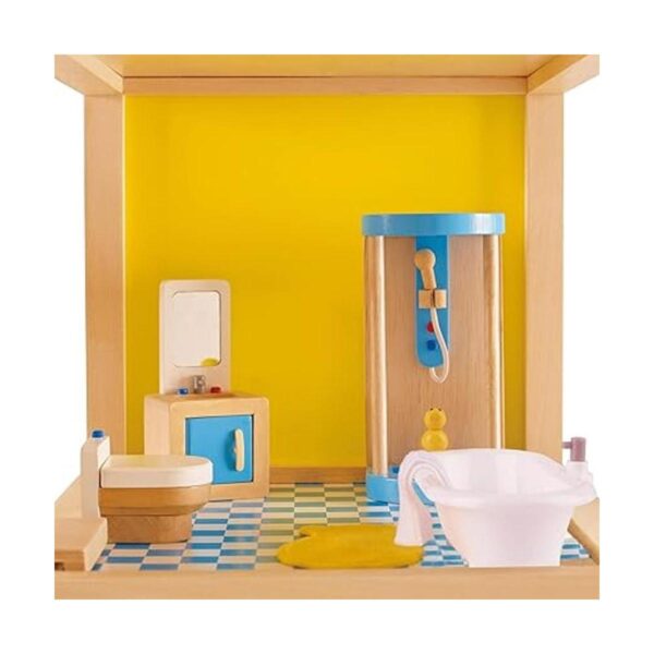 Hape Juego de muebles de madera para casa de muñecas