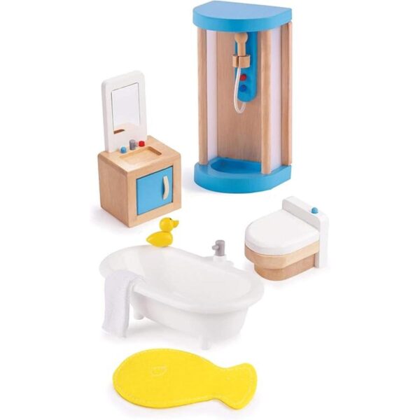 Hape Juego de muebles de madera para casa de muñecas
