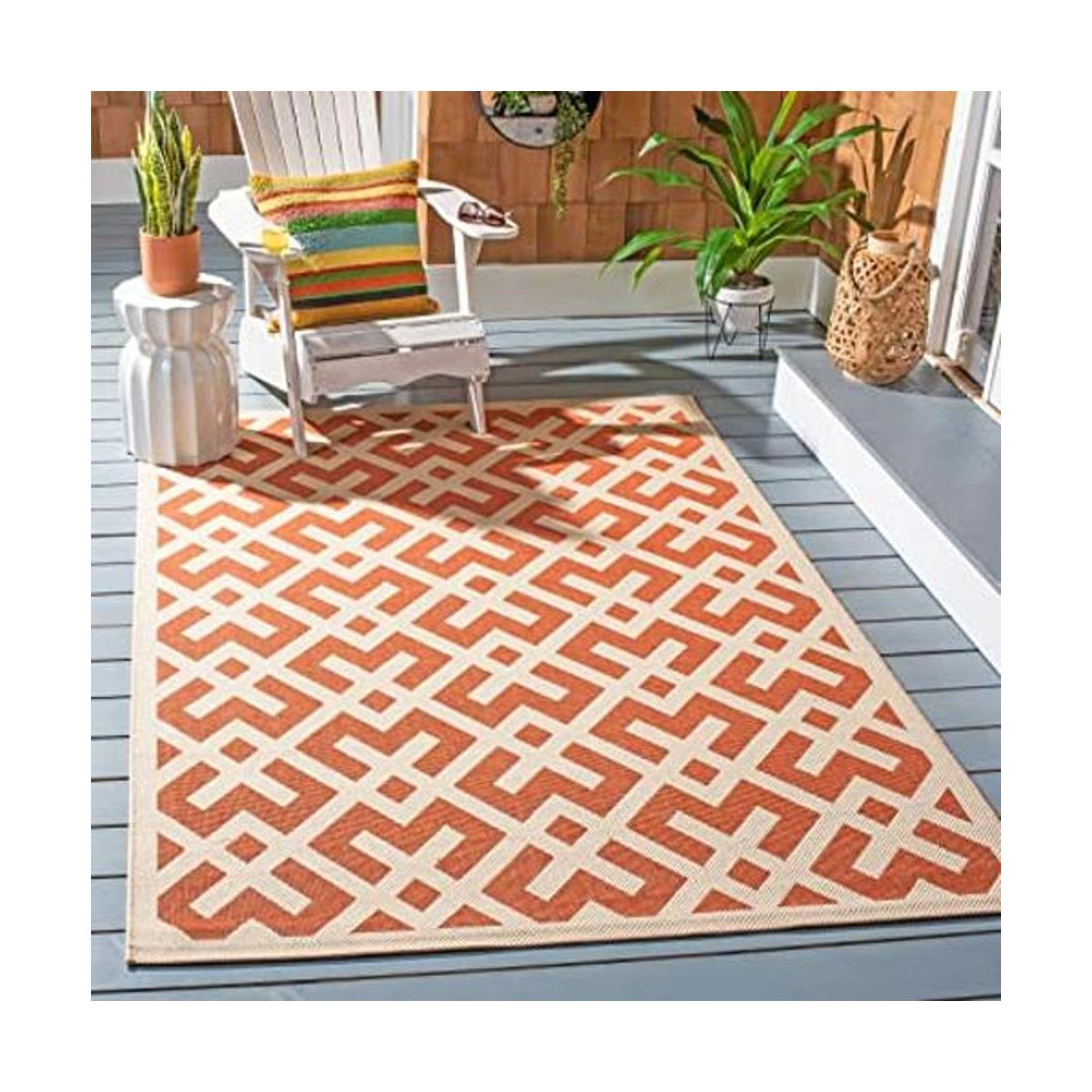 Tapete de área azul marino y beige CY6914 268