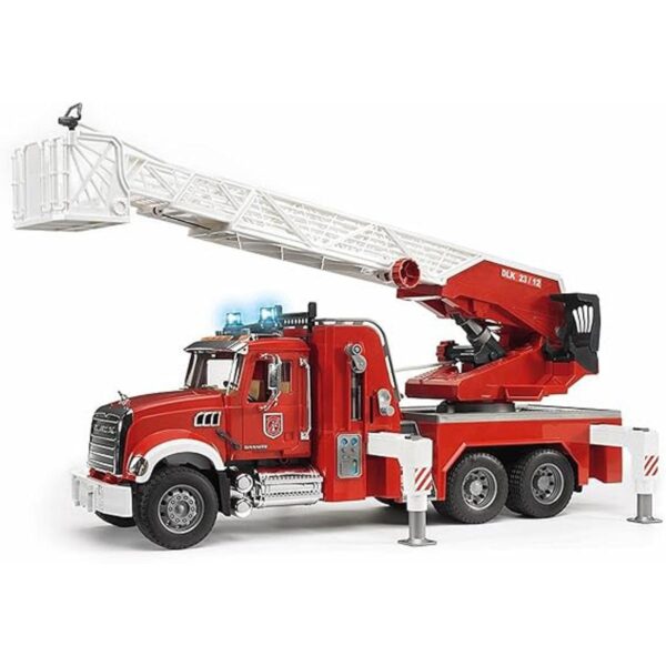 Bruder Camión de bomberos de granito Mack 02821 con bomba_1