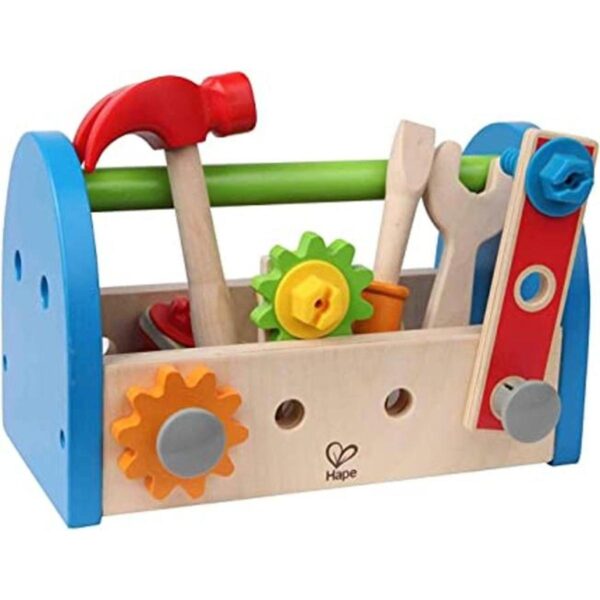 Caja de herramientas Hape de madera del niño y juego de_1